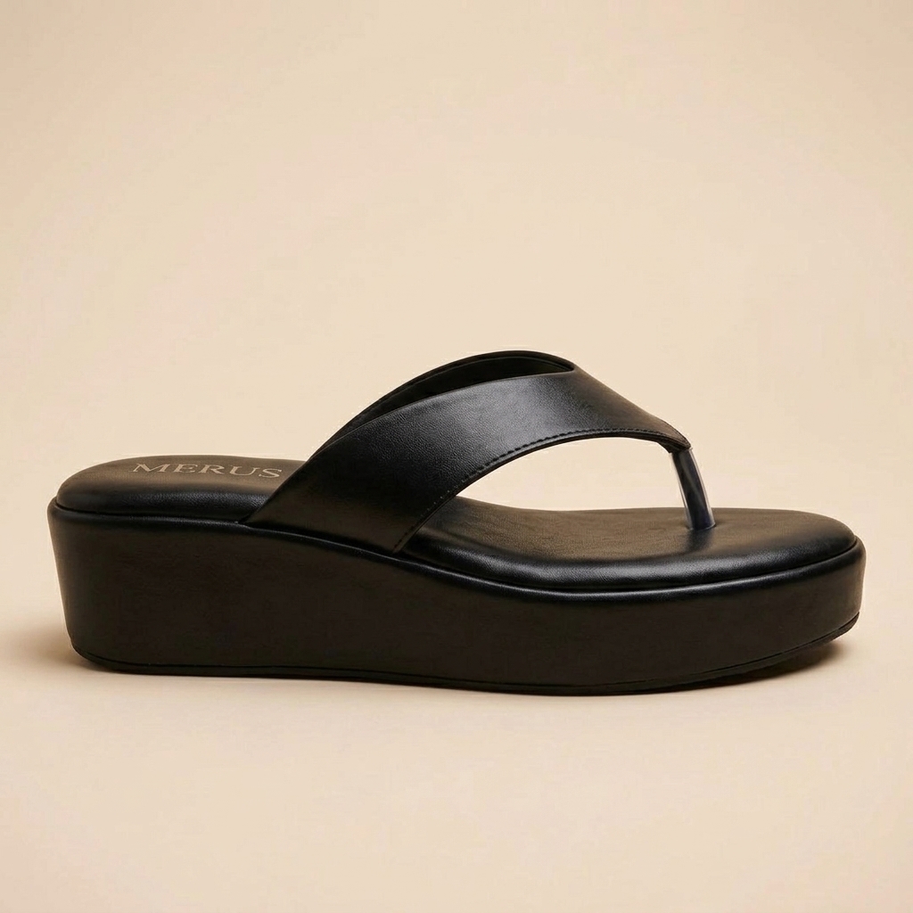Solara Wedge Sandals – Black